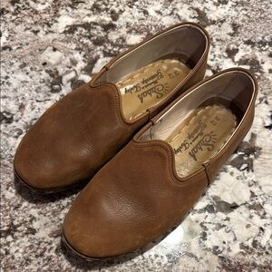 Sabah Tan Leather Men's Slip-On Loafers